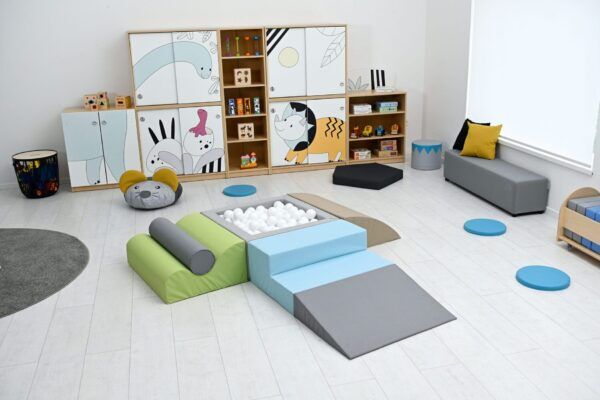 Vierkant Ballenbak met Foamblokken