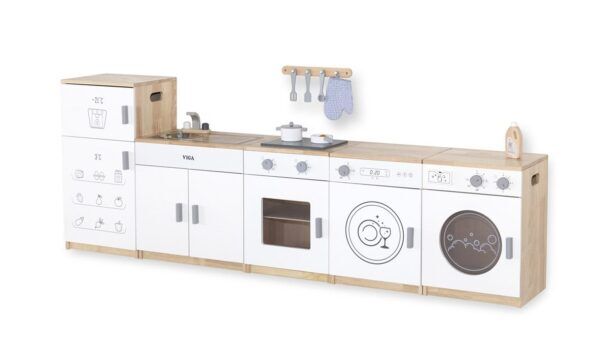 Luxe Speelkeuken Wit – 5-delig