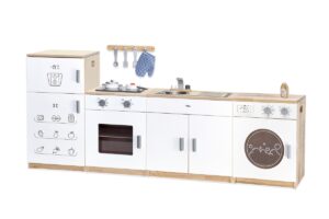Luxe Speelkeuken Wit - 4-delig met Wasmachine