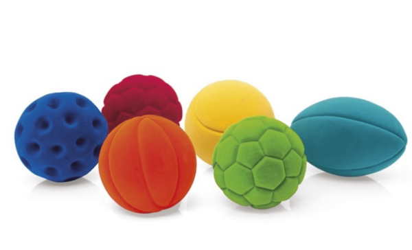 Set van 6 Rubbabu Mini-sportballen foto 1