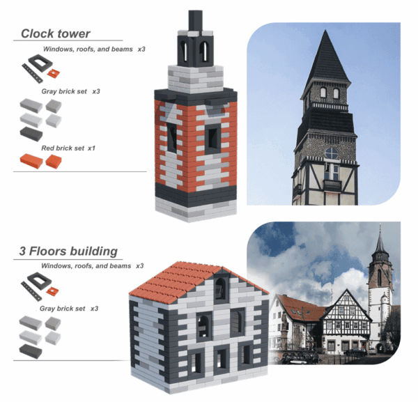 Grote Bouwset Ramen, Dakpannen en Balken – 38 stuks voor Buiten