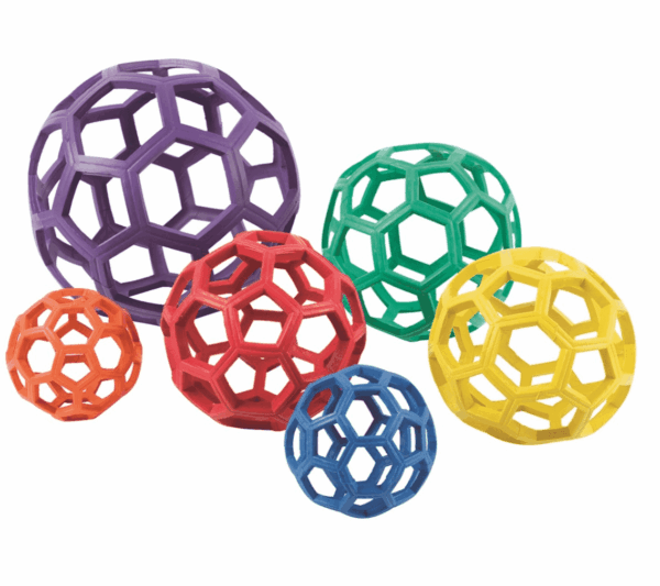 Set van 6 Rubberen Grijpballen