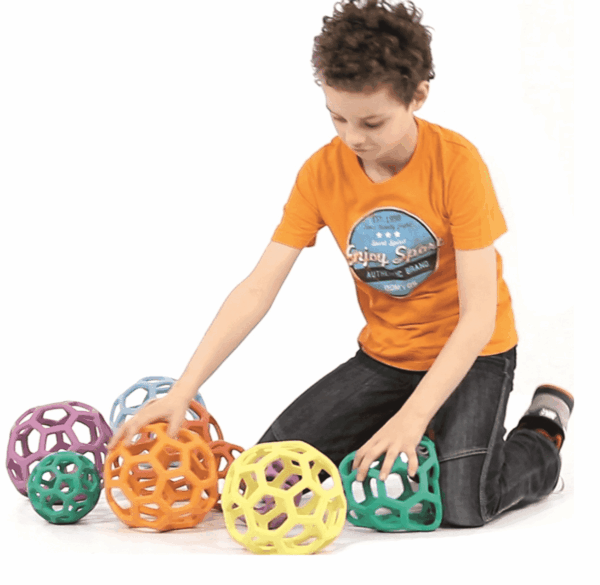 Set van 6 Rubberen Grijpballen