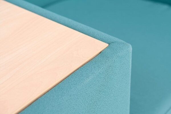 Zitbank met tafeltje – Turquoise