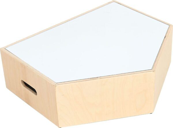 Vijfhoekig platform met spiegel, hoogte 20 cm