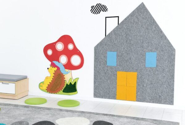 Eco Wanddecoratie – Huis Grijs