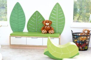 Eco Wanddecoratie – 3D Blad Groot foto 2