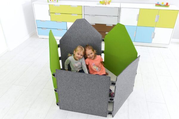 Geluidsabsorberend Wandscherm Vierkant Grijs