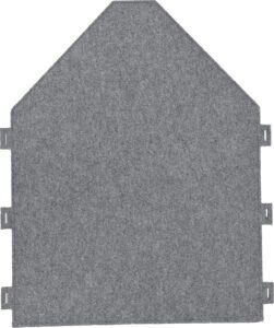 Geluidsabsorberend Wandscherm Huis Grijs