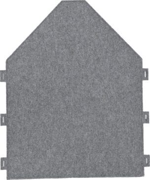 Geluidsabsorberend Wandscherm Huis Grijs