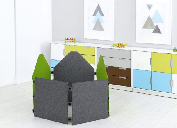 Geluidsabsorberend Wandscherm Vierkant Grijs