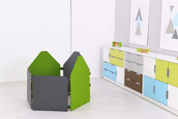 Geluidsabsorberend Wandscherm Vierkant Grijs