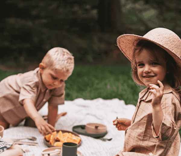Dantoy Tiny BIOplastic ontbijt- en lunchset 56-delig