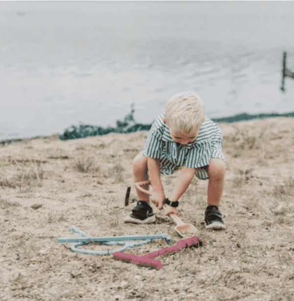 Dantoy Blue Marine Toys Zandboor-, schep- en harkset