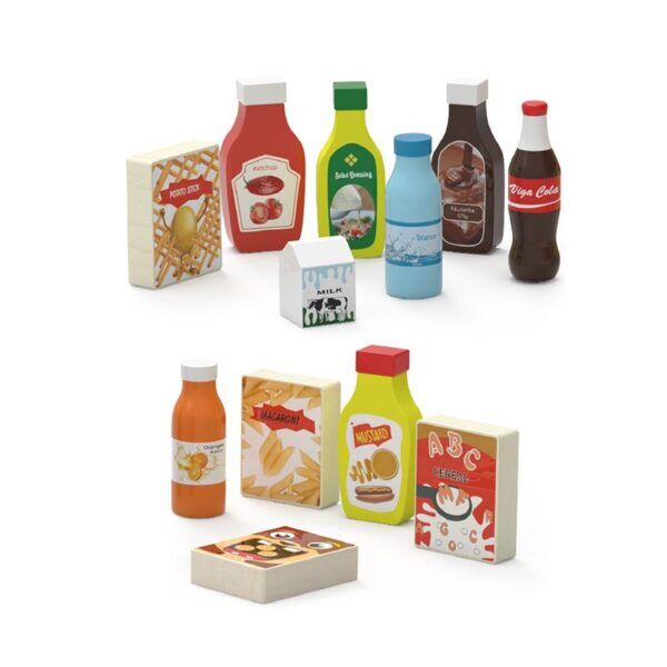 12-delig Houten Boodschappenpakket