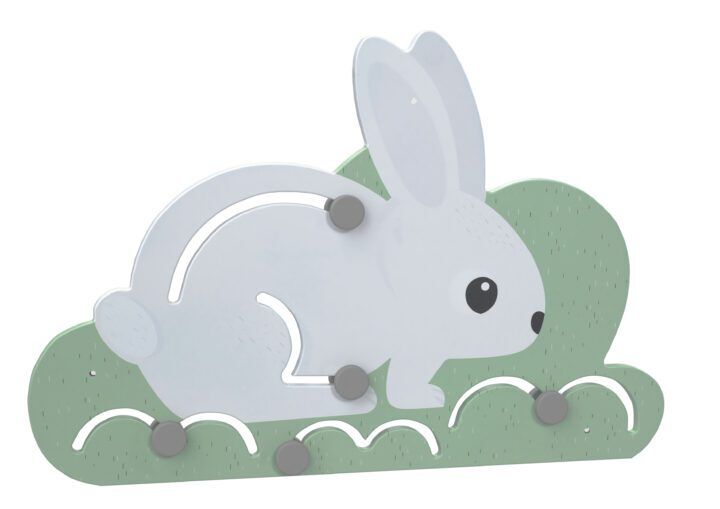 wandspeelbord konijn