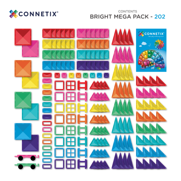 Connetix Regenboog Mega Set – 202-delig