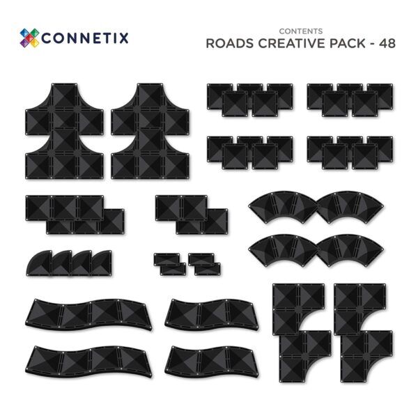 Connetix Creatieve Wegen Set – 48 stuks