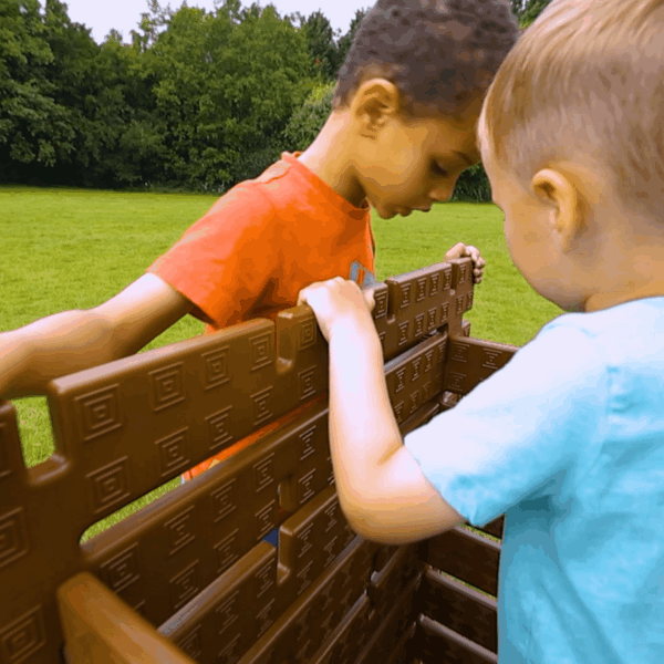 Polydron Constructie Blokken Blokhut – 60-delig