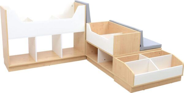 Boekenkast Eiland met Zitgedeelte Compleet