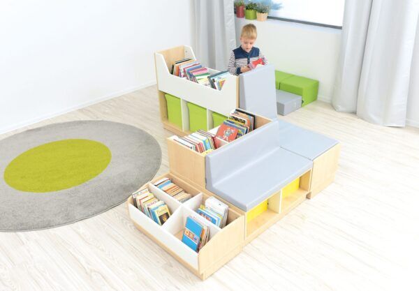 Boekenkast Eiland met Zitgedeelte Compleet