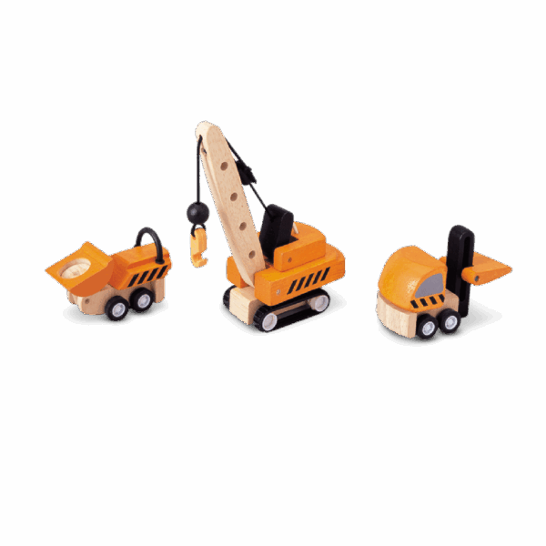 Plan Toys Houten Constructiewagens