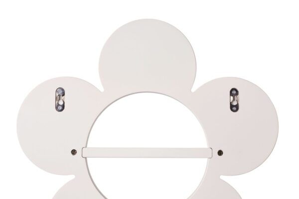 Wandspiegel Bloem met opbergplankje – 40 cm