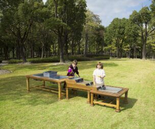 Buiten Moddertafel set van 3