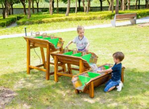 Buiten Zand en watertafel Stuwdam - Set van 3