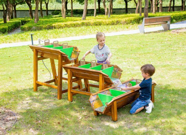 Buiten Zand en watertafel Stuwdam – Set van 3
