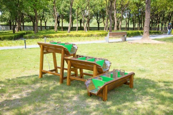 Buiten Zand en watertafel Stuwdam – Set van 3