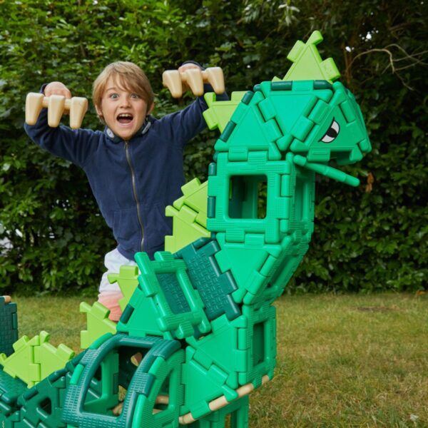 Polydron Reuze Dinosaurus Constructie Blokken – 130-delig
