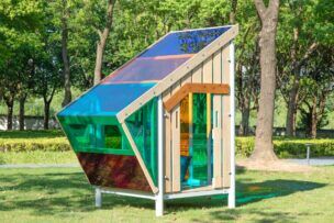 Magische kleuren buitenspeelhuis