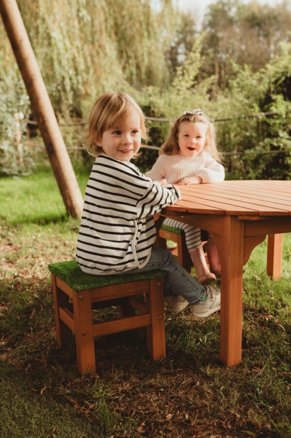 Kruk met Kunstgras Zitting – 2 stuks