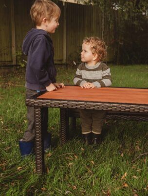 Kinderset Rieten Tafel foto 2