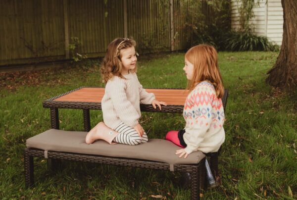 Kinderset Rieten Tafel