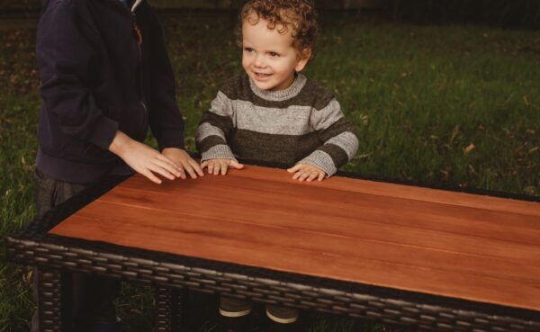 Kinderset Rieten Tafel