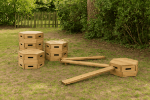 Houten Open Einde Klimset – 14-delig