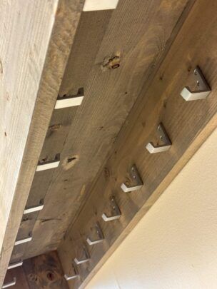 Steigerhouten Kapstok met legplank 200cm foto 2