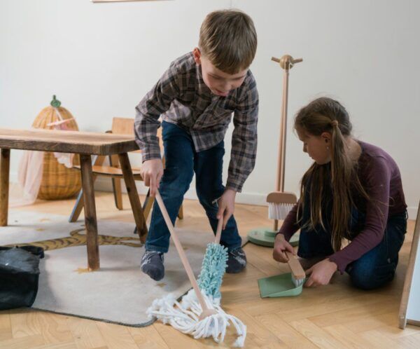 Dantoy Houten Schoonmaakset 6-delig