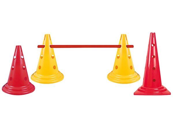 Duurzame markeringskegel met gaten – 30 cm