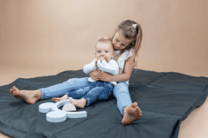 Buiten Speelkleed met Opbergtas XXL – Grijs foto 2