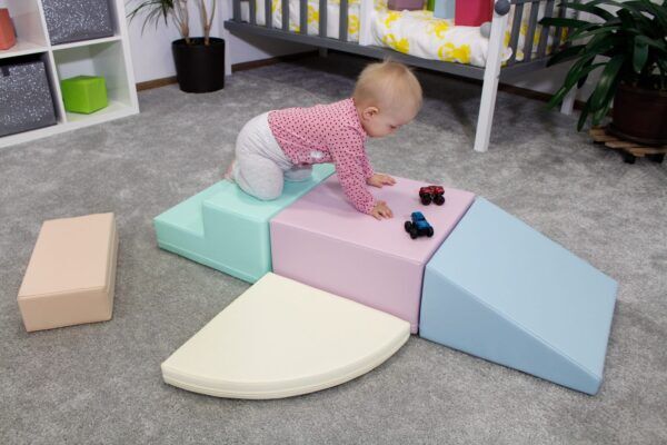 Soft Play – Corner Climber Set Licht Pastel