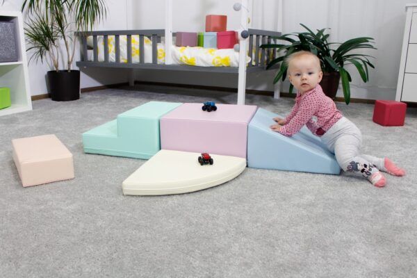 Soft Play – Corner Climber Set Licht Pastel