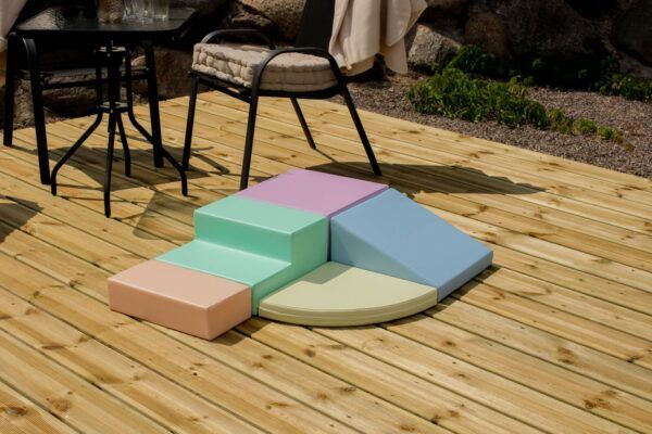 Soft Play – Corner Climber Set Licht Pastel