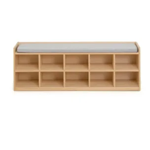 Garderobe Set – Kapstok + Schoenenbank met zitkussen foto 2