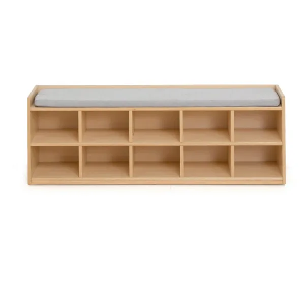 Garderobe Set – Kapstok + Schoenenbank met zitkussen foto 2