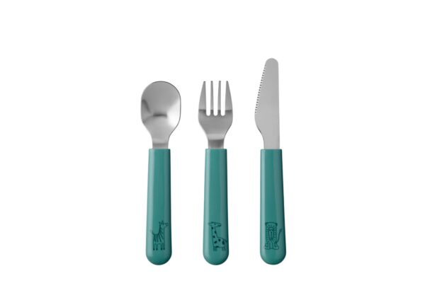 Kinderbestekset Mepal Mio 3-delig – Deep turquoise