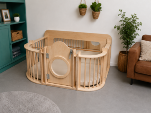 Grondbox Megs met Loopwand – Berken foto 2