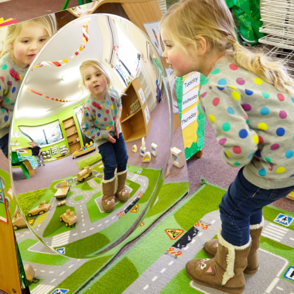 Spiegel met 1 bol – 78 cm foto 2